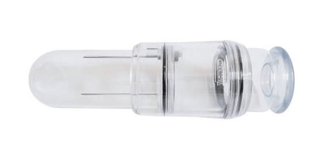An image of an ED Penile pump in a white background. 