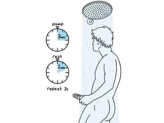 VaxAid Pump in Shower